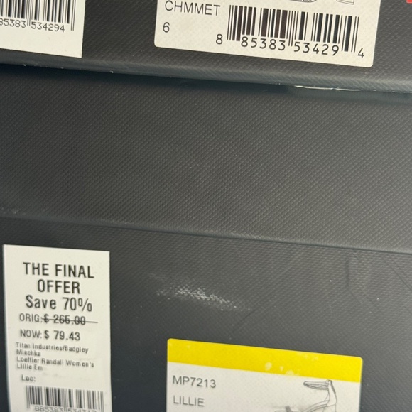 Badgley Mischka Lillie Crystal Dual-Strapped Block Heels in Champagne,VARIETY - Picture 16 of 16